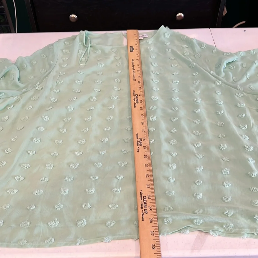 #148. Swiss dot blouse. 3x - Picture 3 of 9